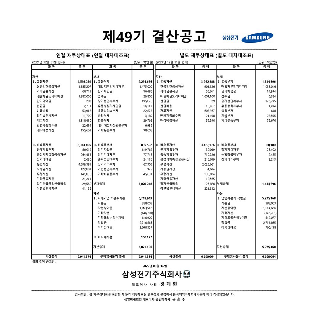 49기 결산공고 다운로드 pdf파일 썸네일