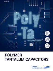 Polymer Tantalum Capacitor 제품 카탈로그 이미지.